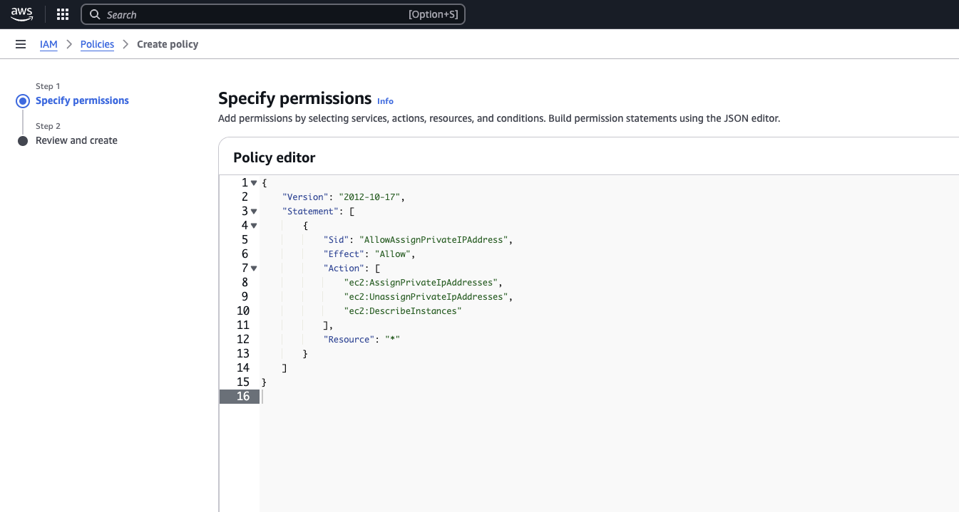 Create and Attach the Second Policy